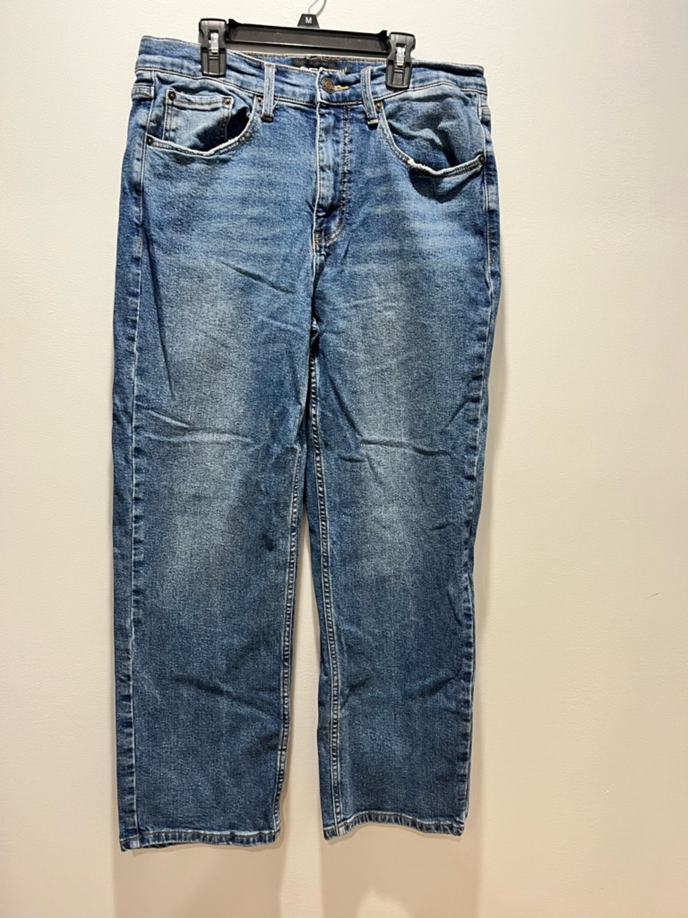 RSQ Men's Straight Fit Jeans - Blue Denim - 32x30